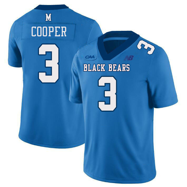 Maine Black Bears #3 Stephen Cooper College Football Jerseys,Uniforms-Light Blue Maine Black Bears #3 Stephen Cooper College Football Jerseys,Uniforms-Light Blue